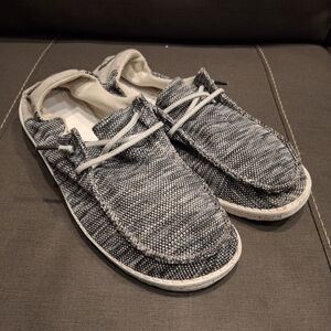 Hey Dude Wendy Sox Dark Grey Slip On Women Size 10 See Description Below